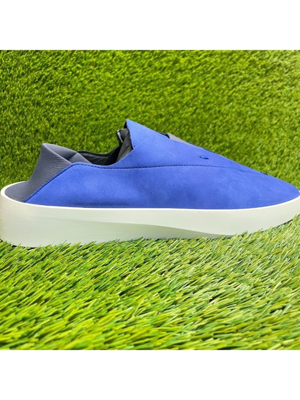 Wolf & Shepherd Cruise Ace Mens Size 11 Blue White Casual Leather Slip On Shoes